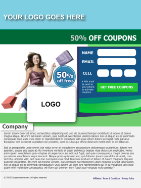 Coupons Landing Page entry by cygnus