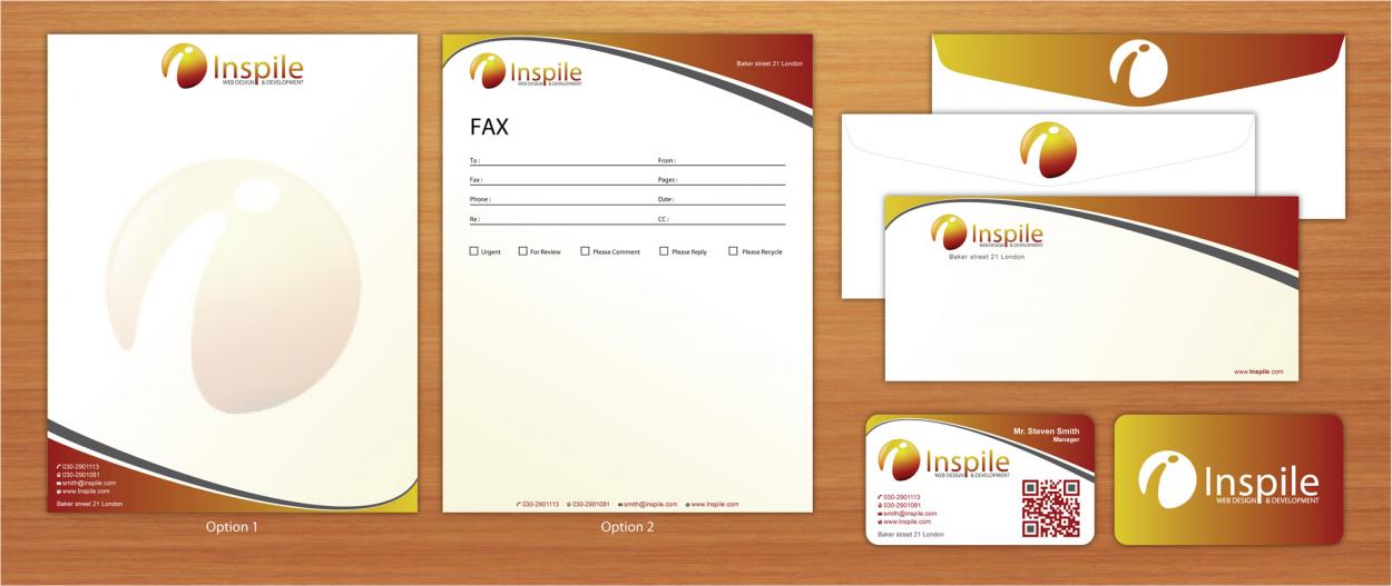 Business Card & Stationery Design for Inspile LLC