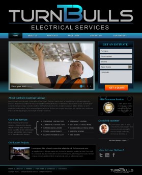Web Design entry 564859 submitted by sushovan to the Web Design for www.turnbullselectricalservices.co.uk run by turnbull63