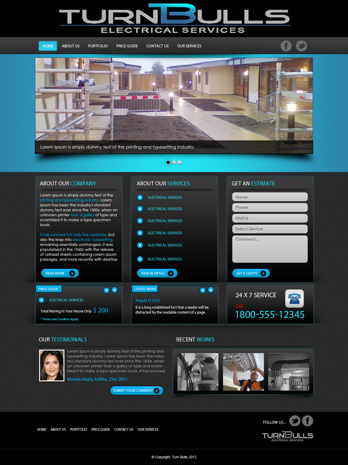 winning Web Design entry by sushovan