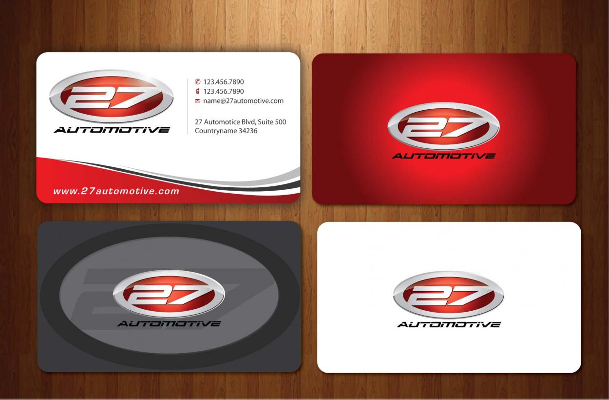 Business Card & Stationery Design for 27 Automotive