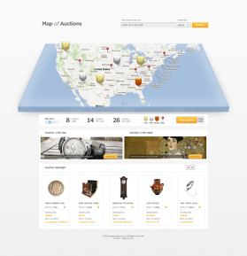 Web Design entry 576426 submitted by Dan to the Web Design for Map of Auctions run by joshdorsey2004@yahoo.com