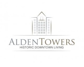 Alden Towers Apartments entry by AND