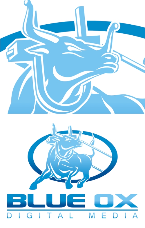 Logo Design entry 35163 submitted by Digiti Minimi to the Logo Design for Blue Ox Digital Media 2 run by BrysonExpenseReduction