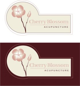 Cherry Blossom Acupuncture entry by moonlilydesigns