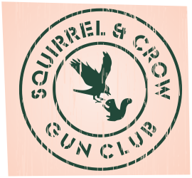 Squirrel &amp; Crow Gun Club entry by LagraphixDesigns
