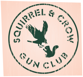 Squirrel &amp; Crow Gun Club entry by LagraphixDesigns