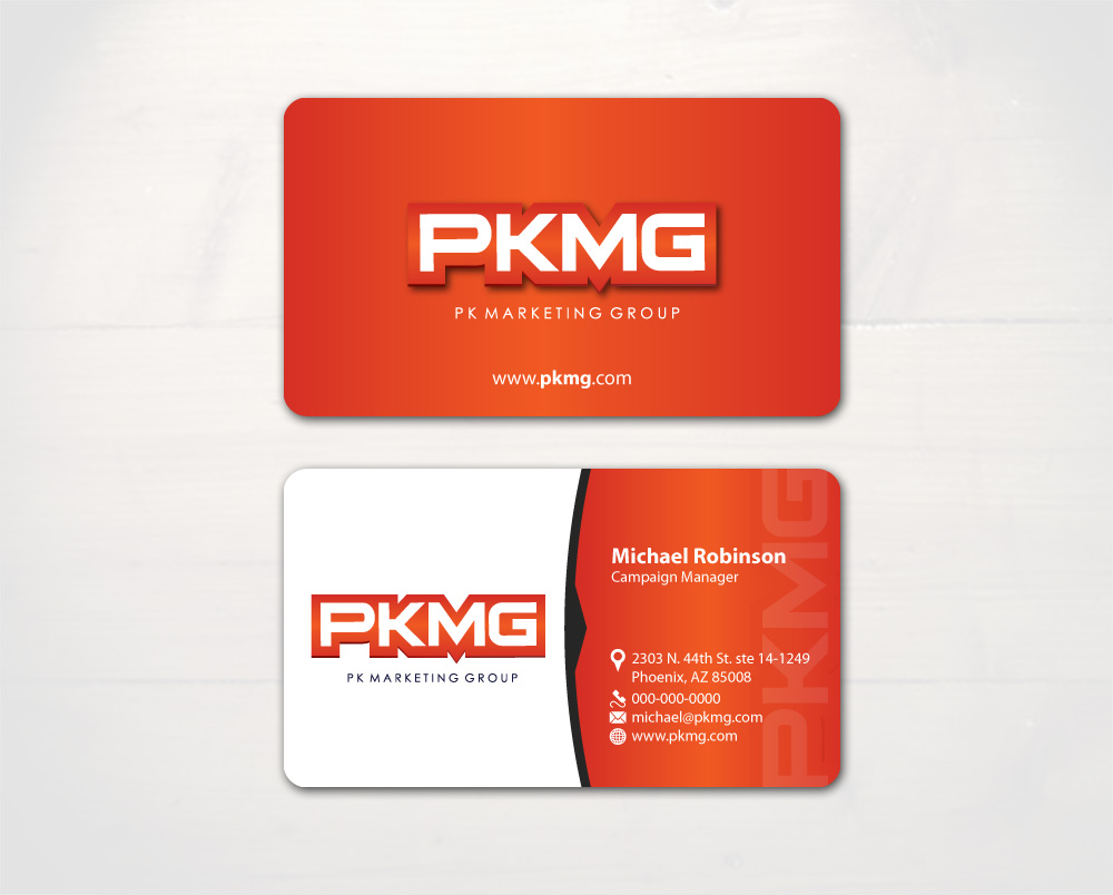 Business Card & Stationery Design for PK Marketing Group