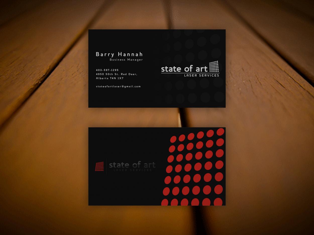 Business Card & Stationery Design for State Of Art Laser Services