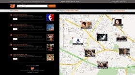 Map-Based Event Search Site entry by graphicshorse