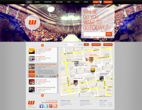 Map-Based Event Search Site entry by ricardoes