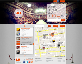 Map-Based Event Search Site entry by ricardoes