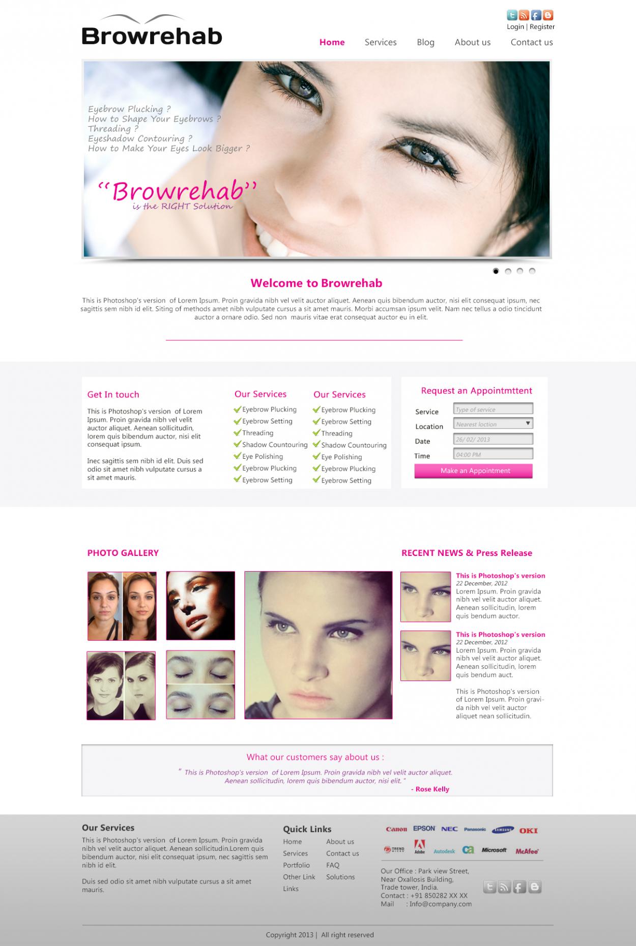Web Design for Browrehab.com