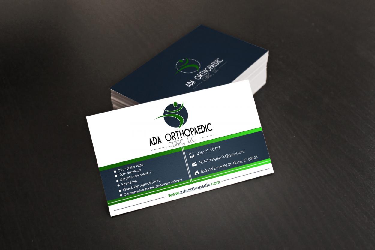 Business Card & Stationery Design for adaorthopedic.com