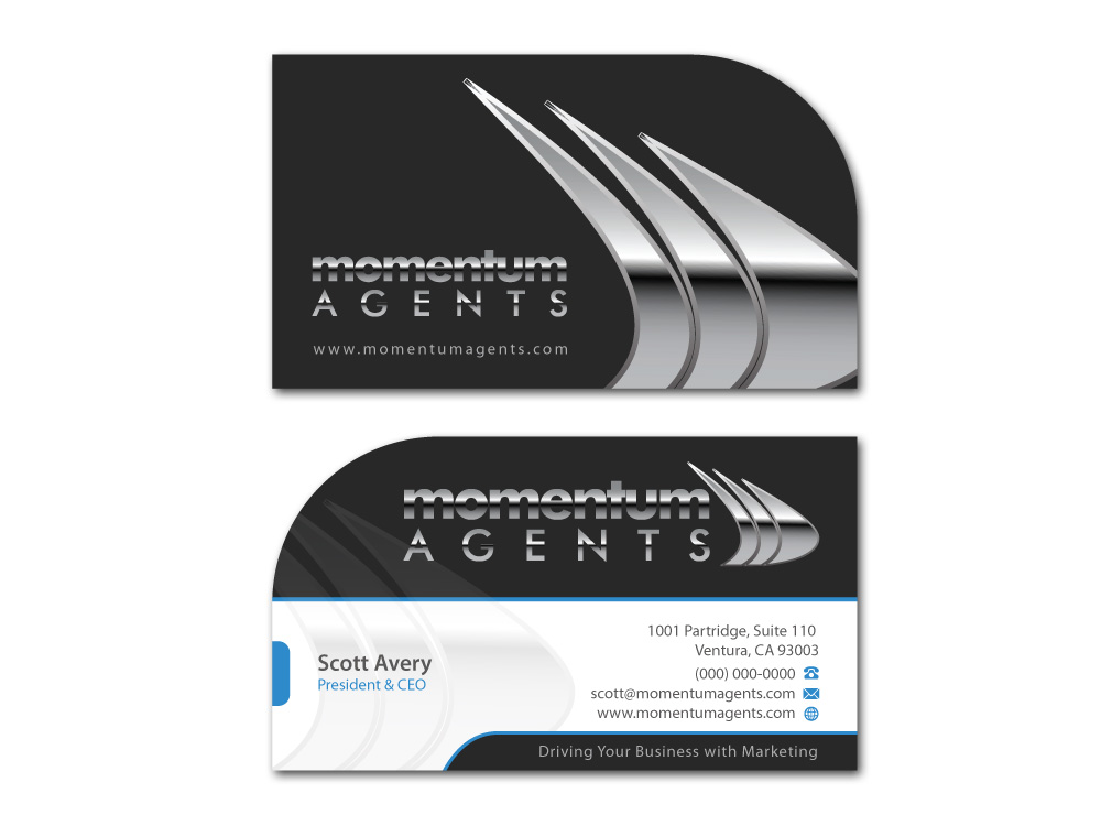 Business Card & Stationery Design for Momentum Agents