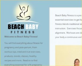 Beach Baby Fitness entry by an anonymous creative