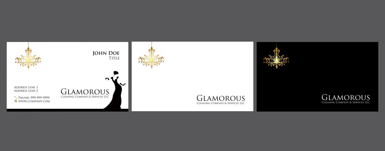 Business Card & Stationery Design for Glamorous Cleaning Company & Services