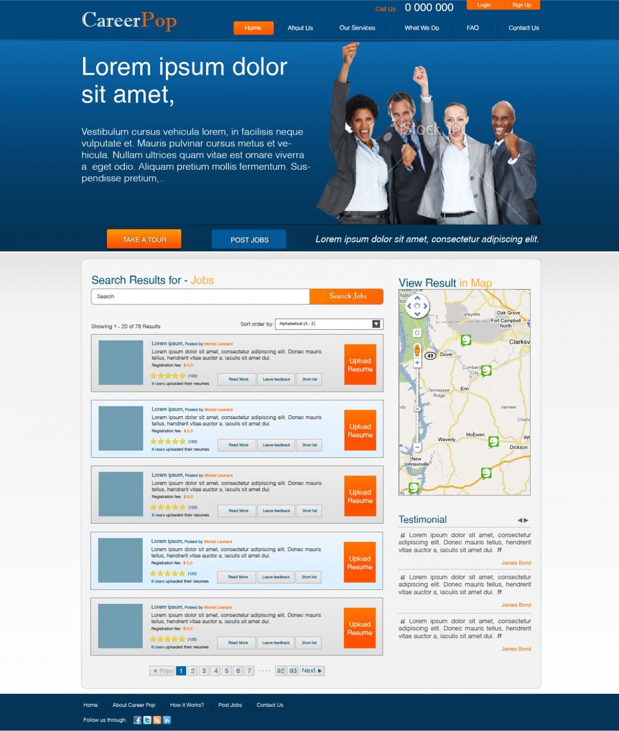 Web Design for CareerPop
