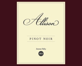 Allison, Pinot Noir, Sonoma Valley 2012 entry by wispydesigns