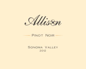 Allison, Pinot Noir, Sonoma Valley 2012 entry by airish.designs