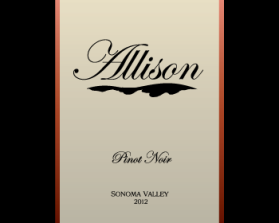 Allison, Pinot Noir, Sonoma Valley 2012 entry by kbcorbin