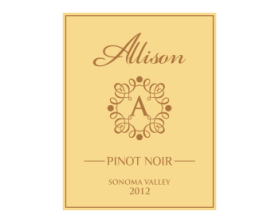 Allison, Pinot Noir, Sonoma Valley 2012 entry by si9nzation