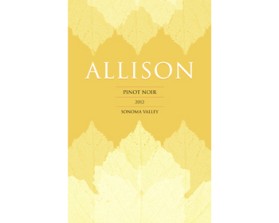 Allison, Pinot Noir, Sonoma Valley 2012 entry by jmark
