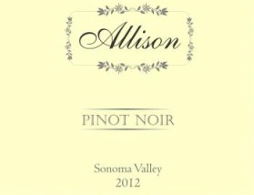 Allison, Pinot Noir, Sonoma Valley 2012 entry by Designature