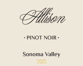 Allison, Pinot Noir, Sonoma Valley 2012 entry by civilizacia