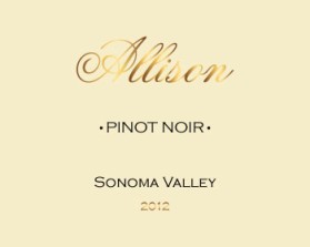 Allison, Pinot Noir, Sonoma Valley 2012 entry by civilizacia