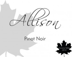 Allison, Pinot Noir, Sonoma Valley 2012 entry by ozlem