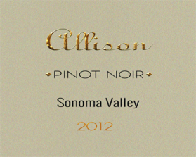 Allison, Pinot Noir, Sonoma Valley 2012 entry by technicky