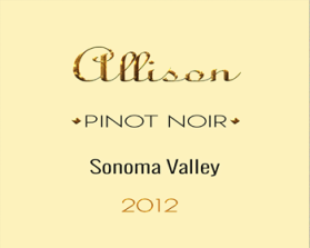 Allison, Pinot Noir, Sonoma Valley 2012 entry by technicky