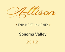 Allison, Pinot Noir, Sonoma Valley 2012 entry by technicky