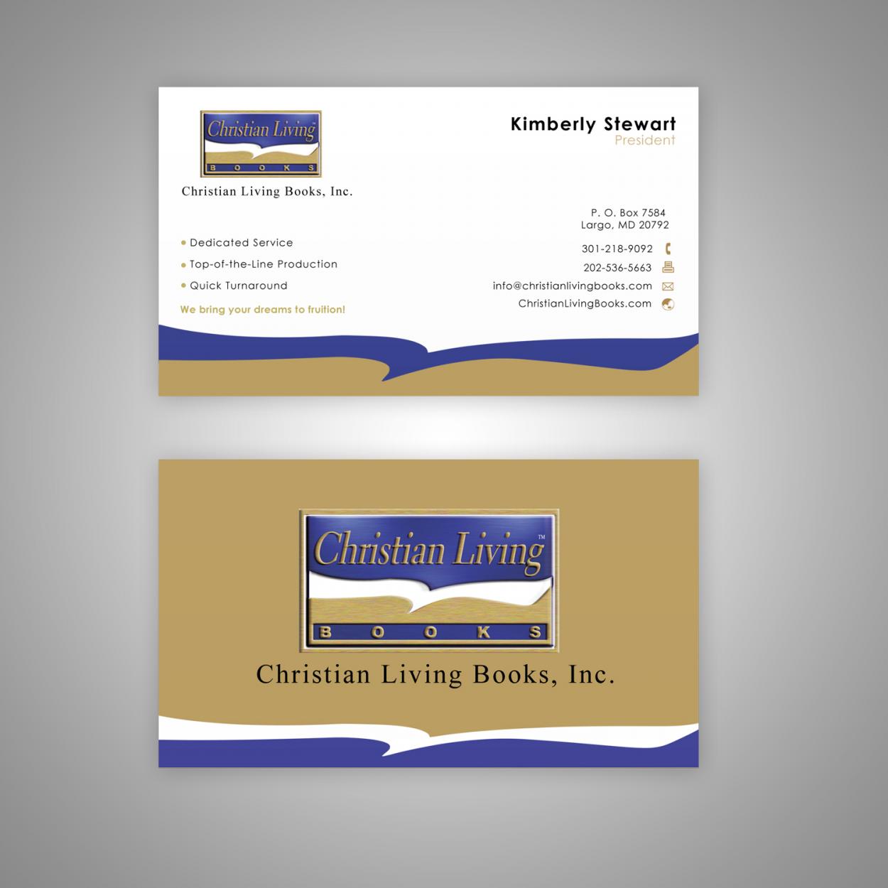 Business Card & Stationery Design for Christian Book Publisher