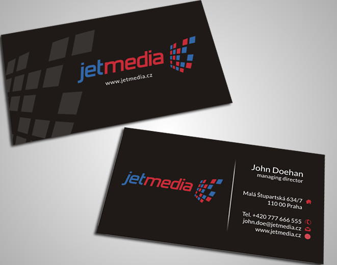 Business Card & Stationery Design for JETMEDIA