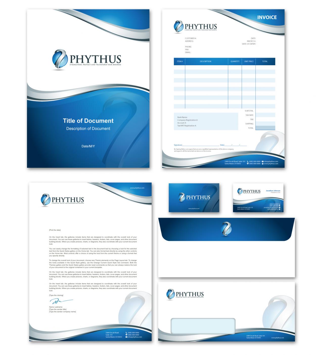 Business Card & Stationery Design for Phythus