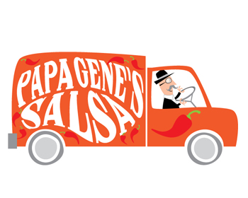 Logo Design for Papa Gene's Salsa