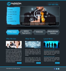 Web Design entry 805640 submitted by webwinner to the Web Design for GoDigital Media Group run by jasonpet