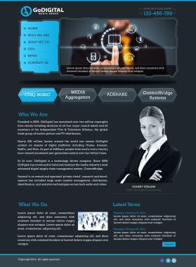 Web Design entry 805642 submitted by webwinner to the Web Design for GoDigital Media Group run by jasonpet