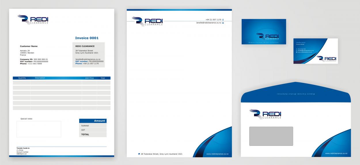 Business Card & Stationery Design for REDI Clearance