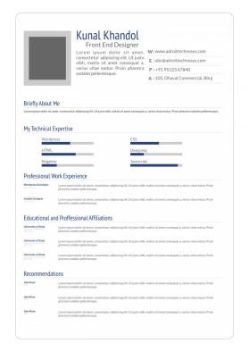 I Hate My Resume entry by kevalthacker