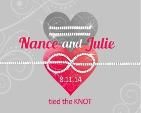 Wedding logo entry by Riotto
