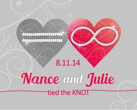 Wedding logo entry by Riotto