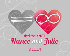 Wedding logo entry by Riotto