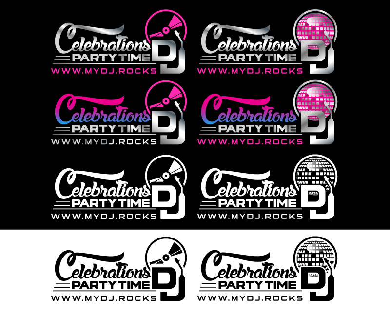 Logo Design for Celebrations Party Time DJ