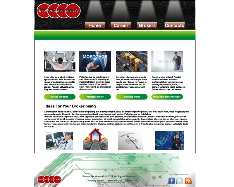 Web Design for Broker Services AS