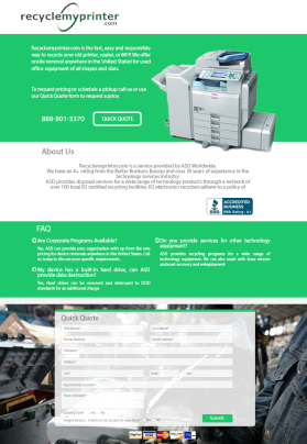 Recyclemyprinter.com  entry by the13thdesign