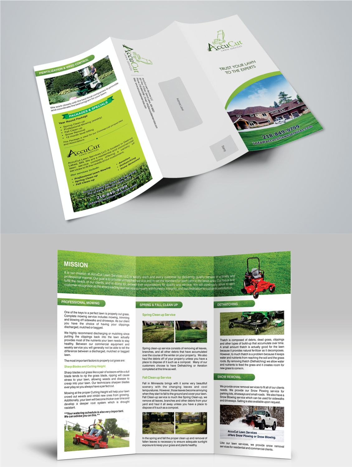Brochure Design for AccuCut Lawn Services