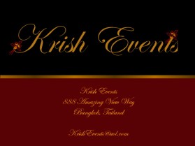 Krish Events entry by eQUILLDESIGN